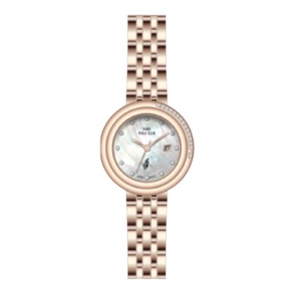 Paris Polo Club PPC-DA12-RG-WE Rose Gold Bracelet Strap Women Watch